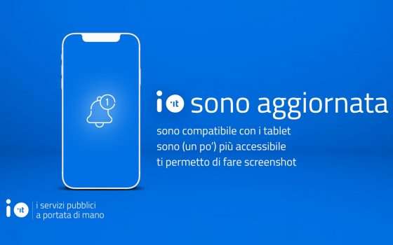 IO, nuovo importante aggiornamento dell'app