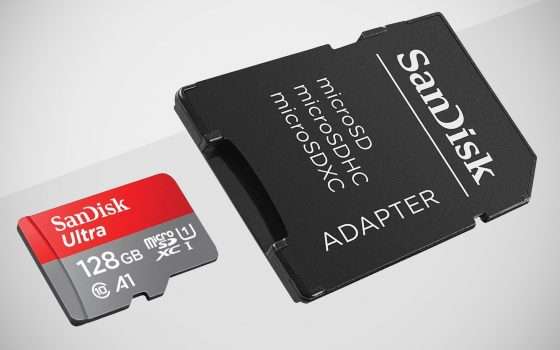 La microSD da 128 GB di SanDisk a -61% su Amazon