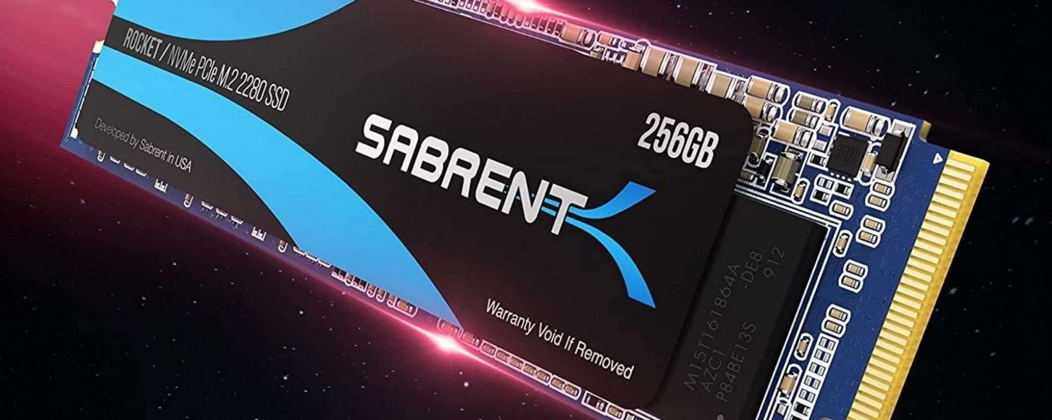 Sabrent: SSD interno 256GB, affare lampo su Amazon