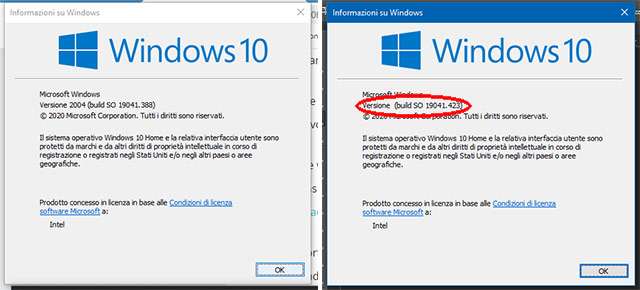 Windows 10: versione sistema operativo