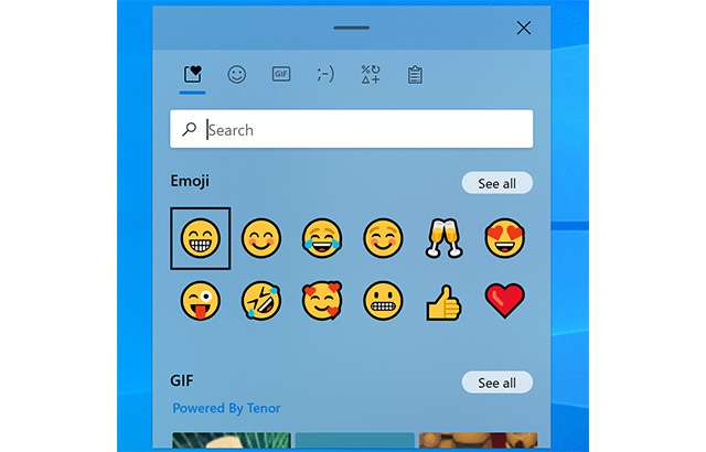 Il Pannello Emoji di Windows 10