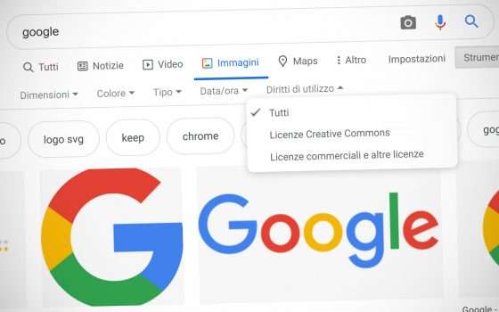 Novità Google Immagini: licenze e responsabilità