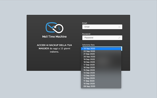 Qboxmail: Mail Time Machine