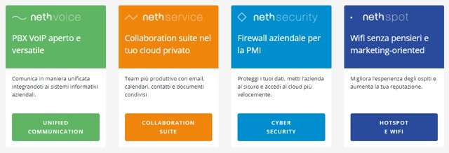 Collaboration Suite: l'offerta Nethesis