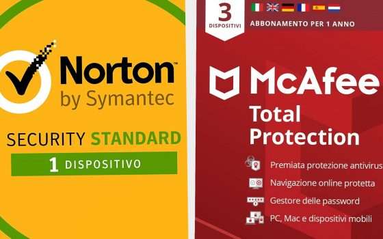 Sicurezza: Norton e McAfee in sconto su Amazon