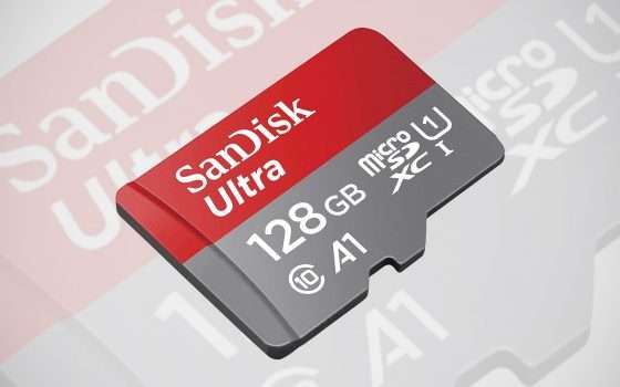 La microSD da 128 GB di SanDisk a 19,90 euro