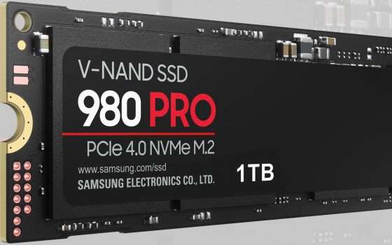 Samsung 980 Pro da 1TB scontato di più di 50€