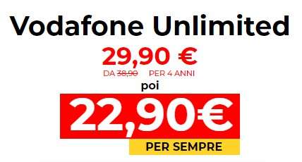 Vodafone Unlimited in offerta