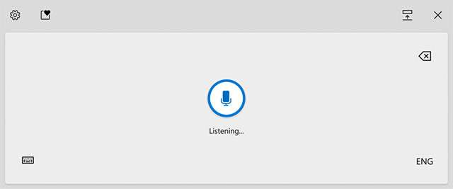 La funzionalità Voice Typing in Windows 10 Insider Preview Build 20206