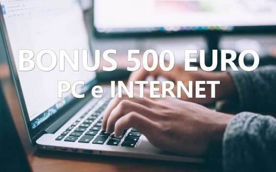 Bonus 500 euro PC e Internet in Gazzetta Ufficiale