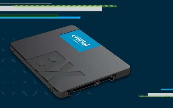 Crucial BX500 da 1 TB: torna l'offerta BOMBA di Amazon!