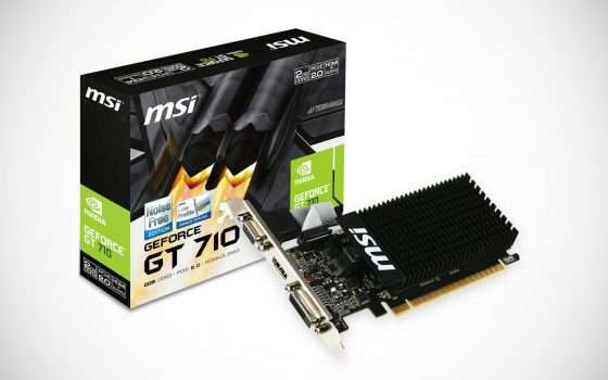 Scheda video MSI GeForce GT710 a 44,90 euro