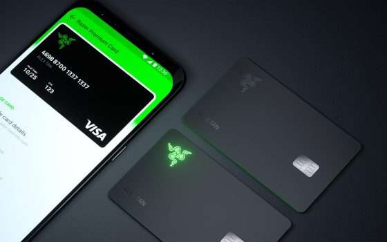 Razer ha la sua carta di credito (che si illumina)