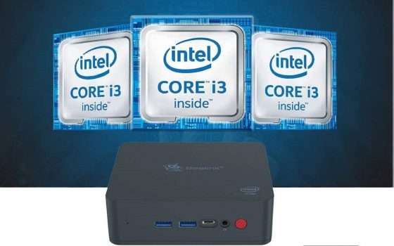 Un gioiellino da mettere in valigia: Mini PC Core i3 a meno di 250 euro