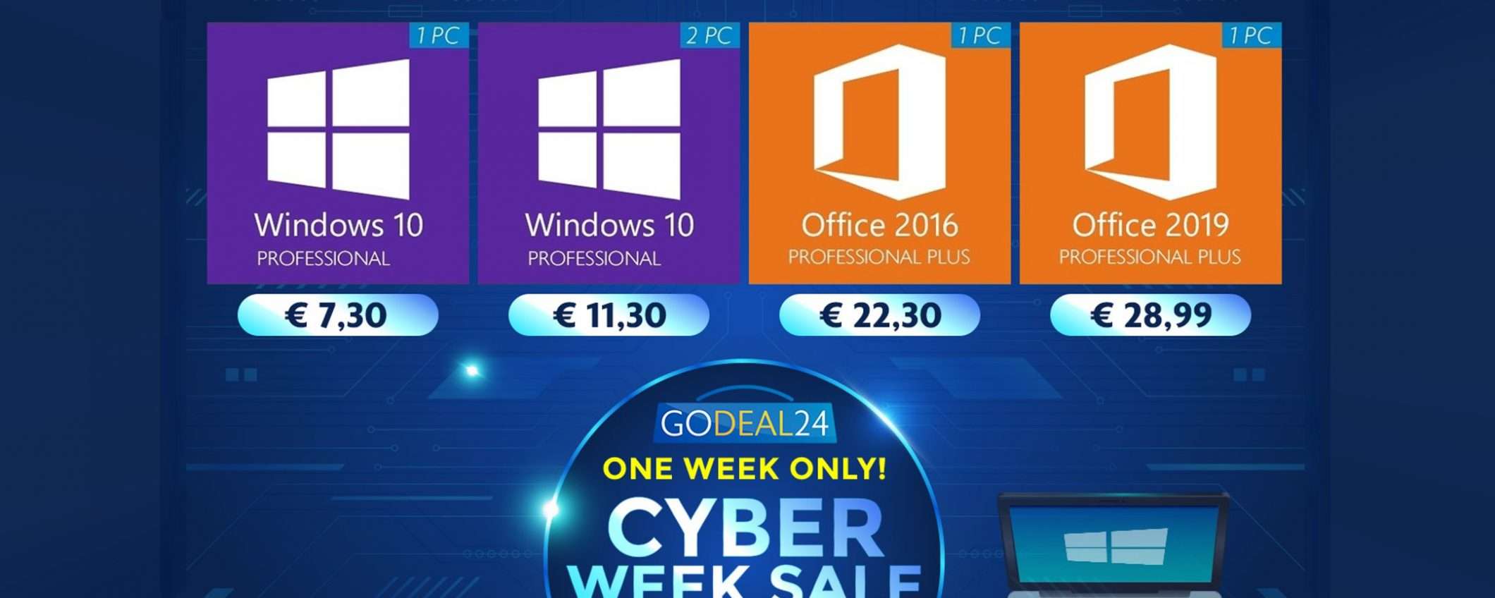 Cyber Monday, fino al 95% di sconto su queste licenze Microsoft