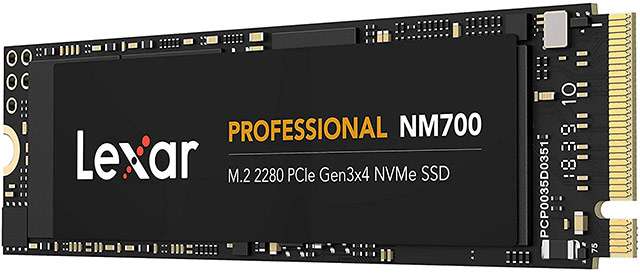 Lexar Professional NM700 M.2 2280 PCIe Gen3x4 NVMe 512GB SSD