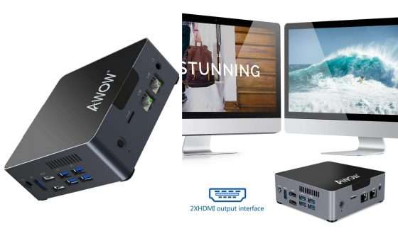 Mini PC espandibile e multimonitor in offerta