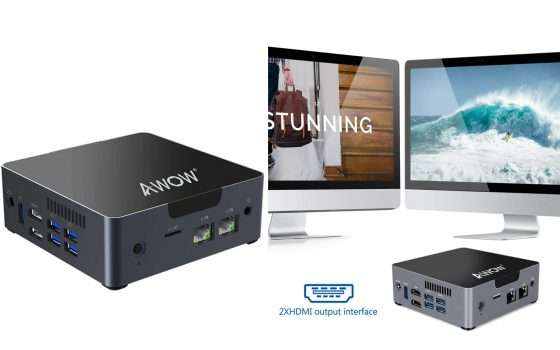 Mini PC 4 core e doppio monitor a meno di 200 euro