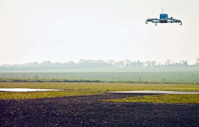 Il drone del progetto Amazon Prime Air per le consegne