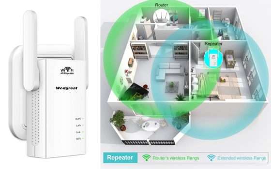 Ripetitore Wi-Fi 3 in 1 a soli 15,99 euro