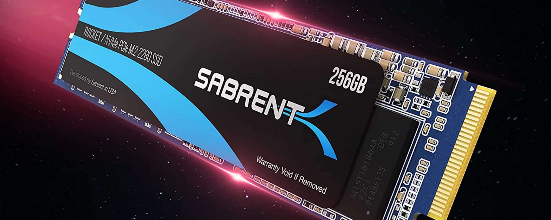 La SSD PCIe NVMe da 256 GB di Sabrent a -21%