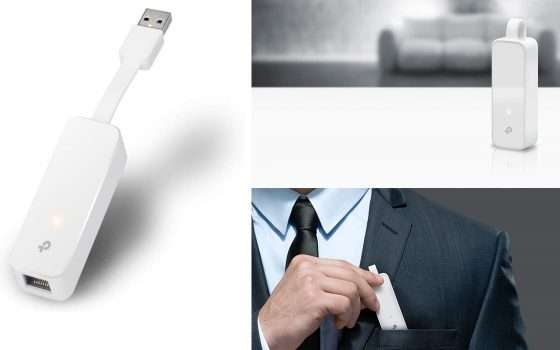 Adattatore di rete da USB a Gigabit Ethernet a soli 11€