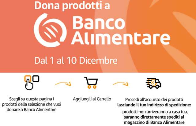 La Colletta del Banco Alimentare anche su Amazon