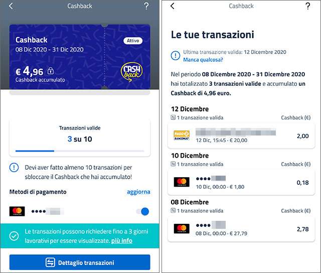 Cashback di Stato: le prime transazioni conteggiate