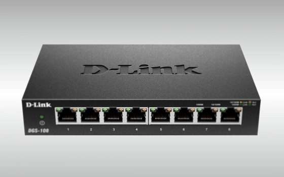 Switch D-Link 8 porte, al miglior prezzo solo per oggi