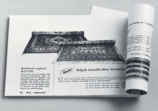 Uno dei primi cataloghi nella storia di IKEA