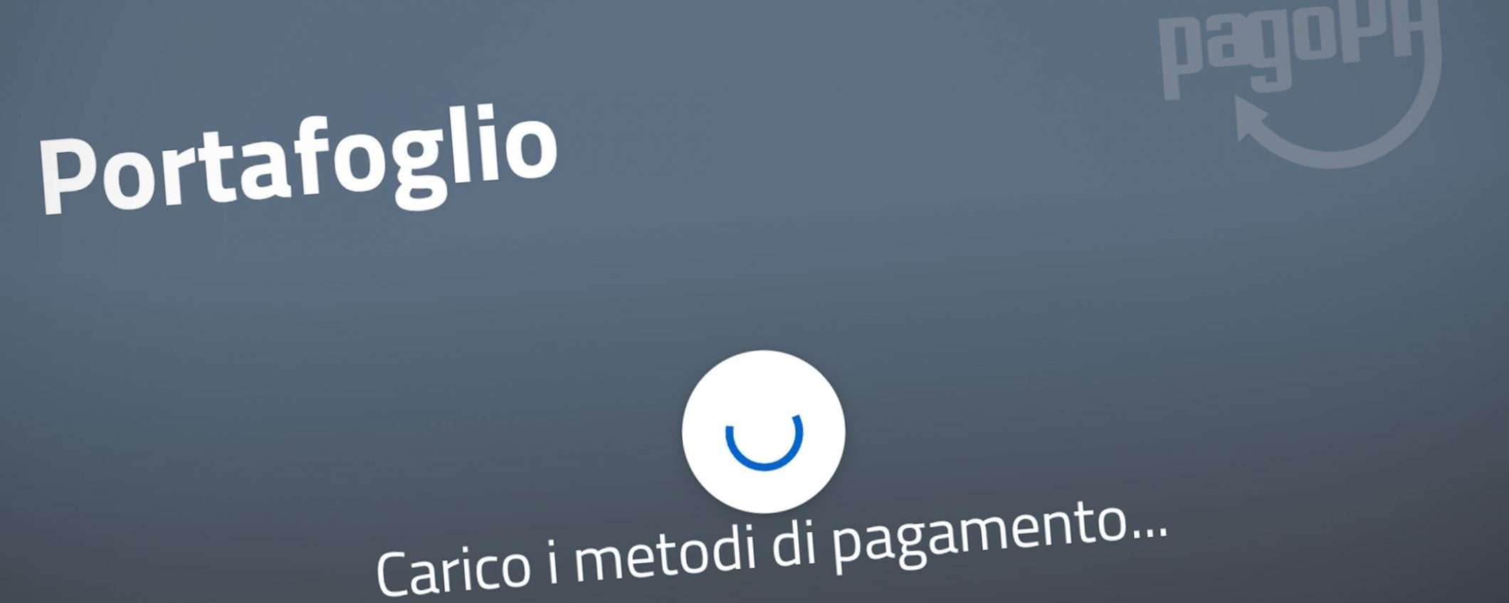 App IO: la sezione Portafoglio non funziona