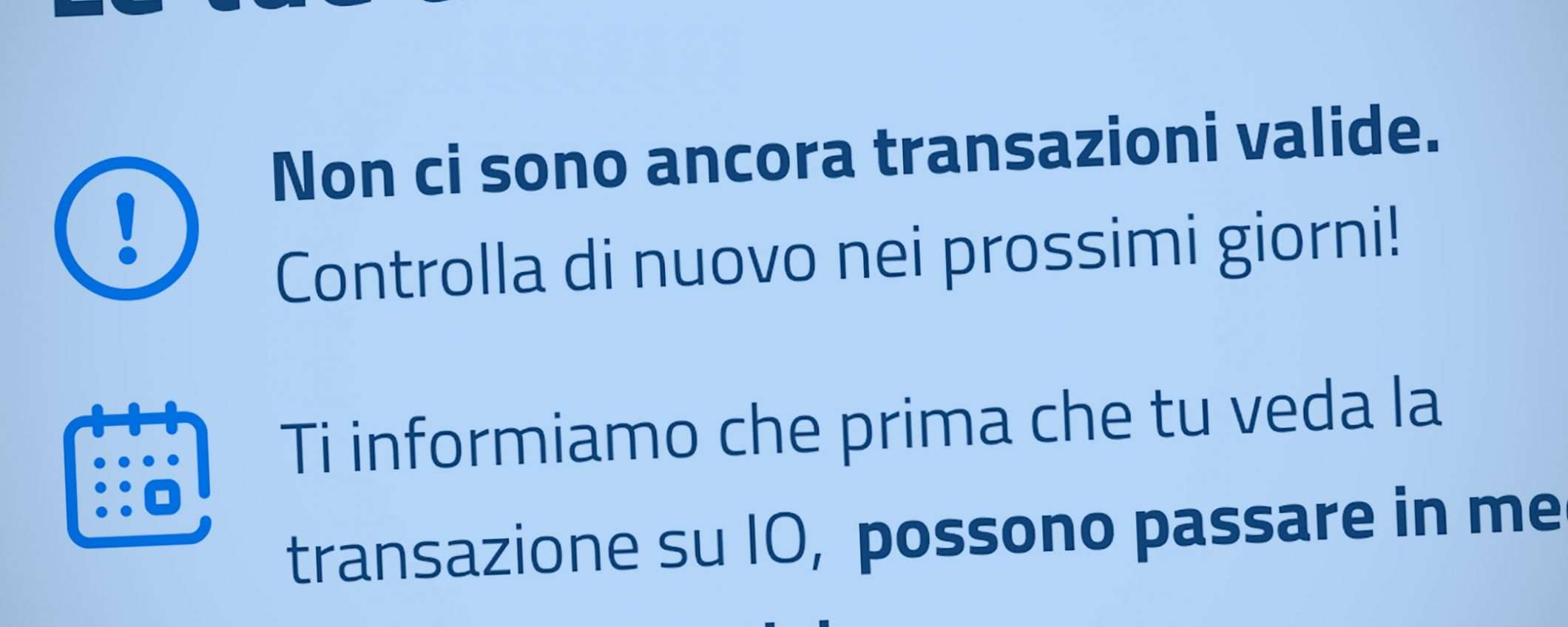 Cashback e IO: zero transazioni valide? (risolto)