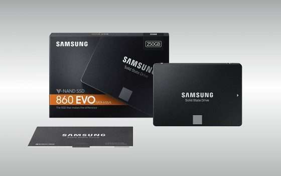 SSD Samsung 860 EVO 250GB: lo sconto è maxi