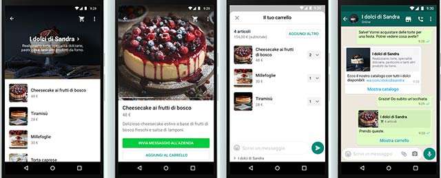 WhatsApp Business: il carrello per lo shopping