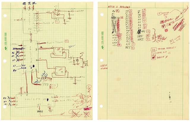 Gli schermi di Woz per il prototipo di Apple II