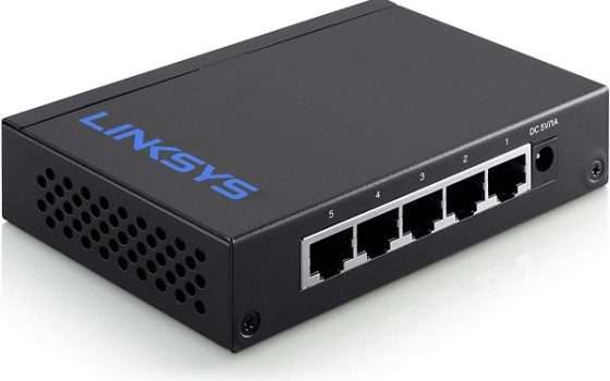 Switch con 5 porte Gigabit LAN a meno di 20 euro