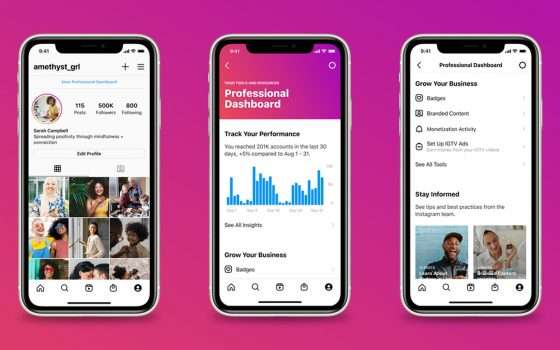 Instagram annuncia la Professional Dashboard