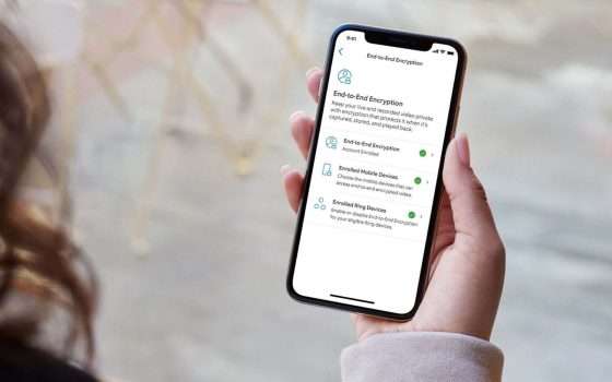 Ring attiva la crittografia end-to-end per i video