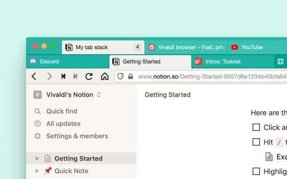 Browser: Two-Level Tab Stacks è l'idea di Vivaldi