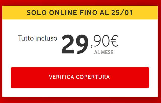 L'offerta di Vodafone per Internet a casa: verifica la copertura