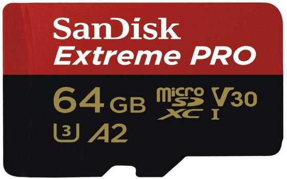 SanDisk Extreme Pro da 64GB: sconto del 51%, solo 20€