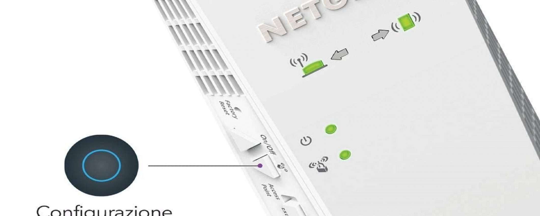 Ripetitore Mesh Netgear X4 a 15€ in meno su Amazon