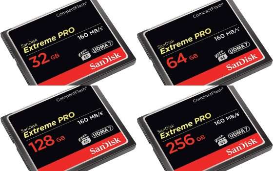 SanDisk Extreme Pro CompactFlash: 4 tagli di memoria, 4 offerte TOP