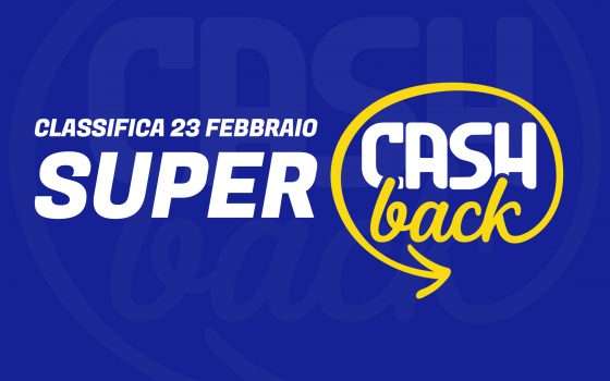 Super Cashback: classifica transazioni, 23 febbraio