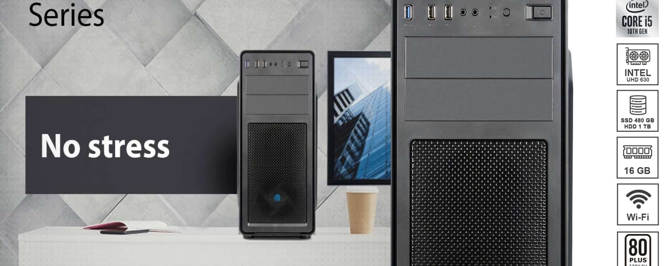 PC desktop Intel i5 16/480 GB + 1TB in offerta