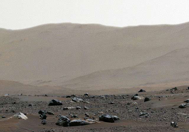Il panorama di Marte catturato dal rover Perseverance (dettaglio)