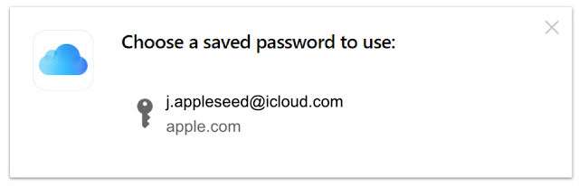 L'estensione iCloud Passwords per il browser Google Chrome