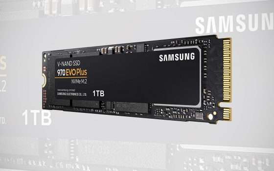 SSD M2 1 TB: Samsung 970 EVO Plus, sconto del 49%