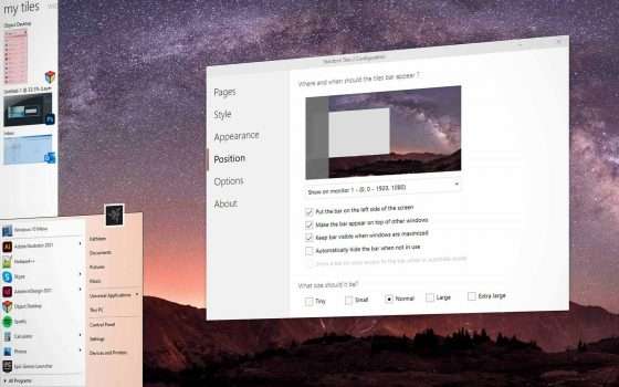 Stardock Tiles 2 per i desktop virtuali su Windows