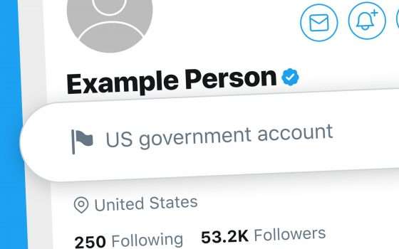 Twitter etichetta gli account governativi in Italia